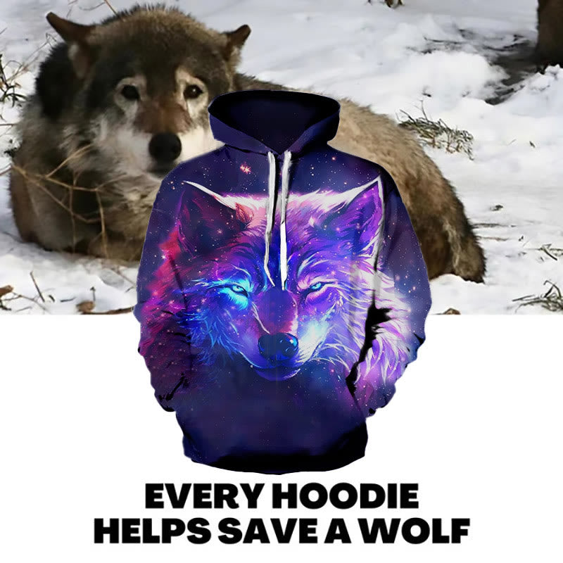 WorldNorse Midnight Wolves Hoodie