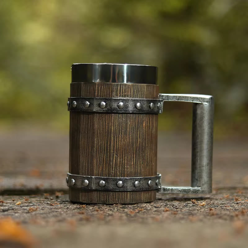 WorldNorse Wooden Tankard Beer Mug