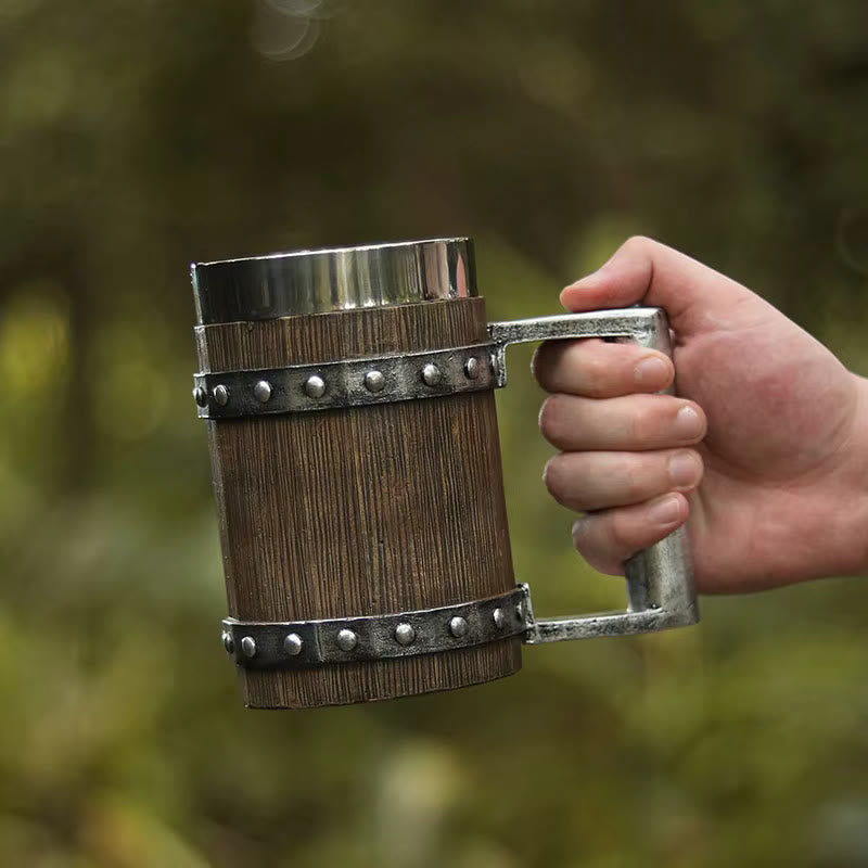 WorldNorse Wooden Tankard Beer Mug