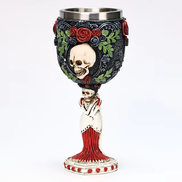 WorldNorse Skeleton Couple Goblet