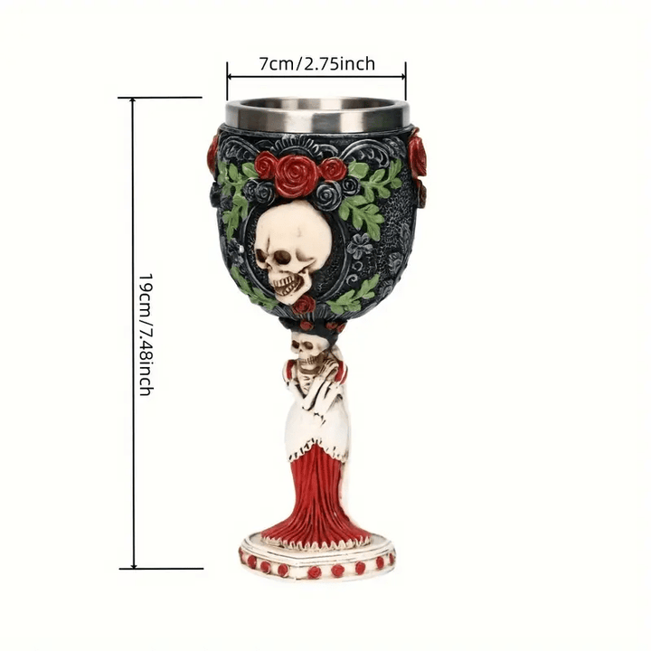 WorldNorse Skeleton Couple Goblet