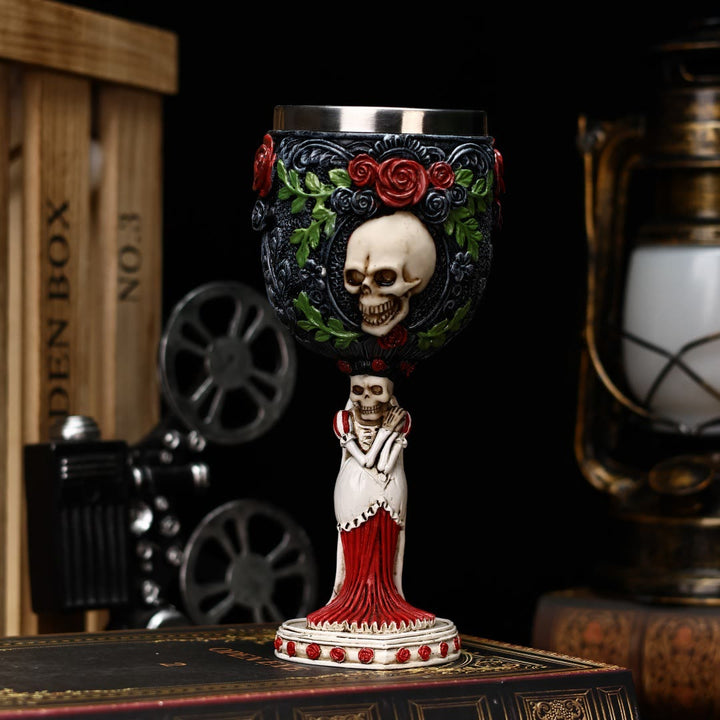 WorldNorse Skeleton Couple Goblet