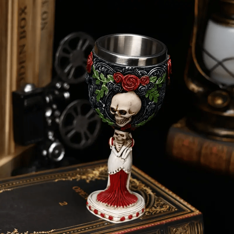 WorldNorse Skeleton Couple Goblet