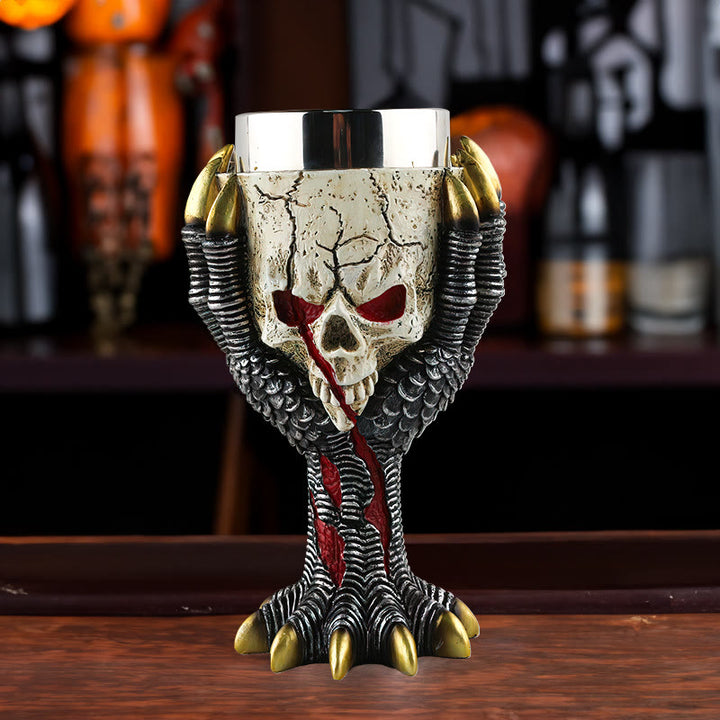 WorldNorse Skull Claw Wine Goblet