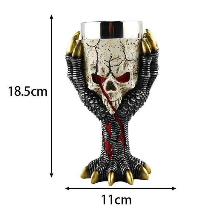 WorldNorse Skull Claw Wine Goblet