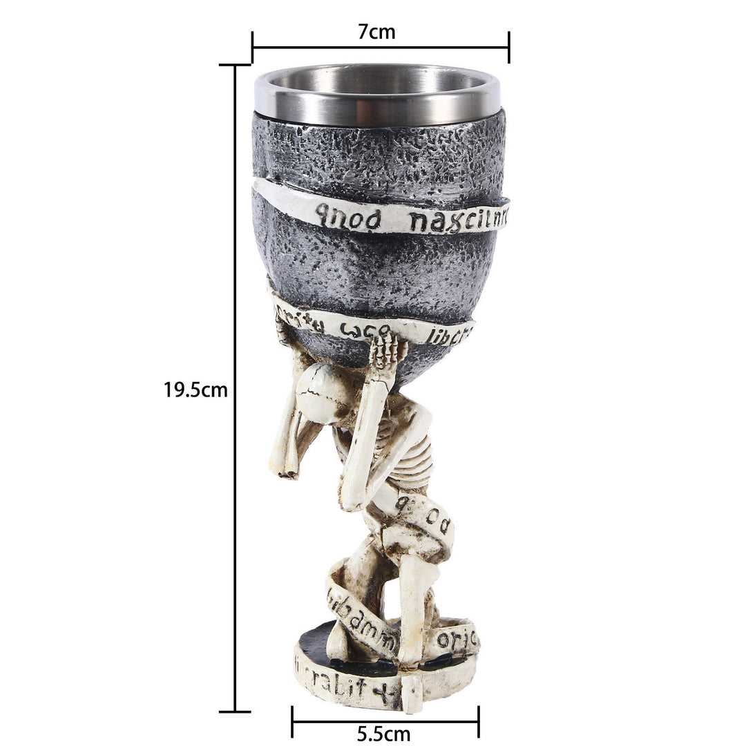 WorldNorse Slave Skull Wine Goblet