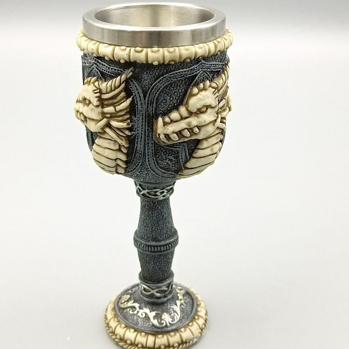 WorldNorse 3D Relief Dragon Goblet