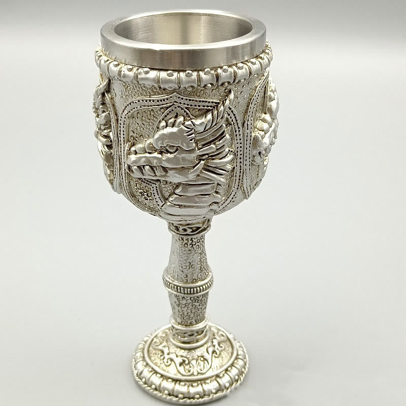 WorldNorse 3D Relief Dragon Goblet