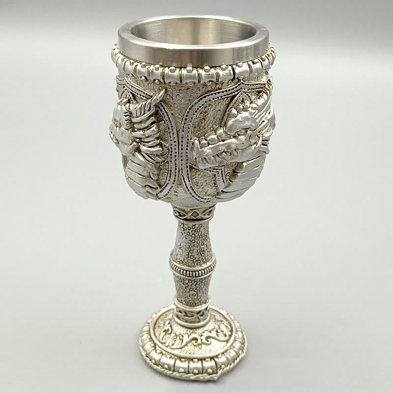 WorldNorse 3D Relief Dragon Goblet