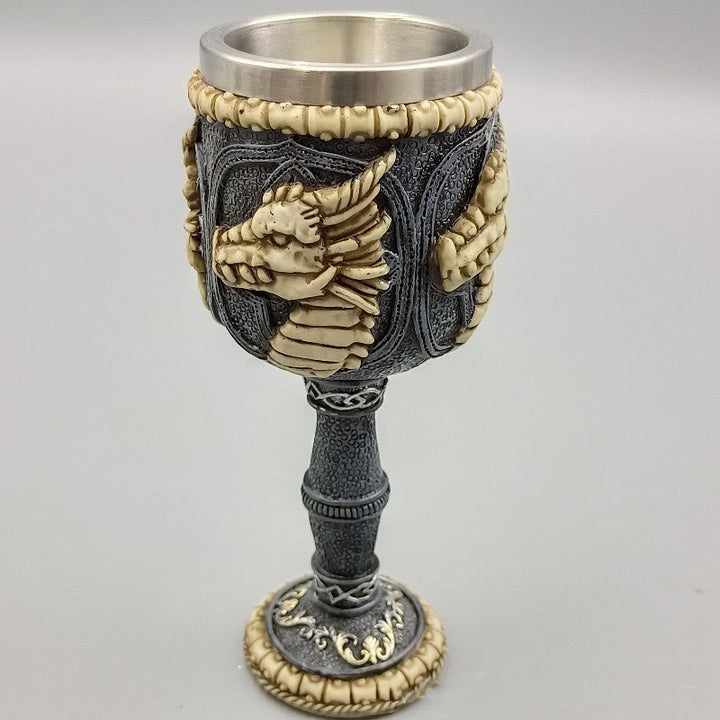 WorldNorse 3D Relief Dragon Goblet