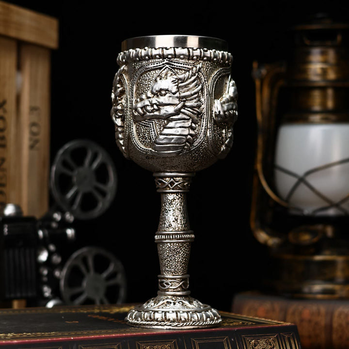 WorldNorse 3D Relief Dragon Goblet