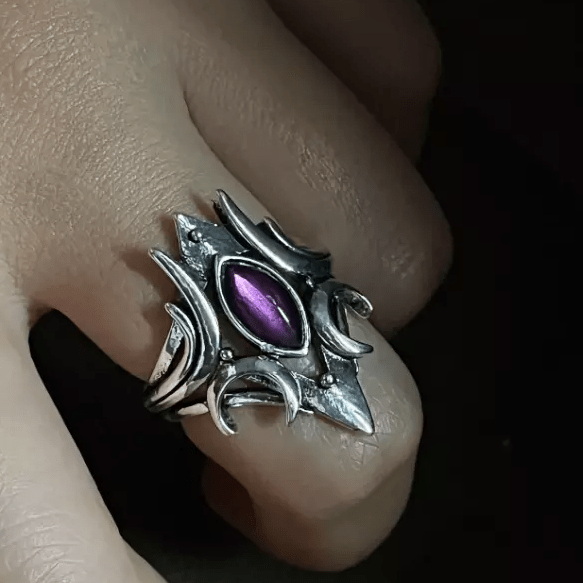 FREE Today: Gothic Unique Design Purple Stone Ring