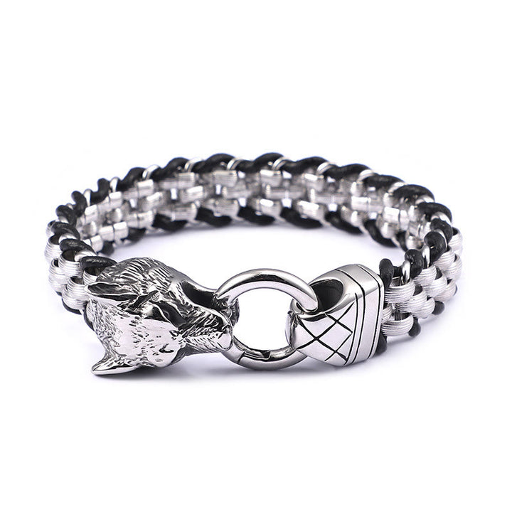 WorldNorse Fenrir Cuban Link Chain Bracelet