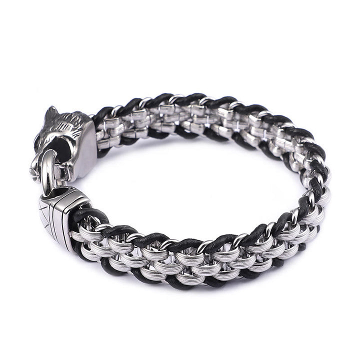 WorldNorse Fenrir Cuban Link Chain Bracelet