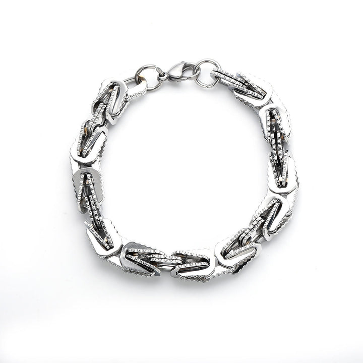 WorldNorse Nordic Snake Cuban Chain Bracelet