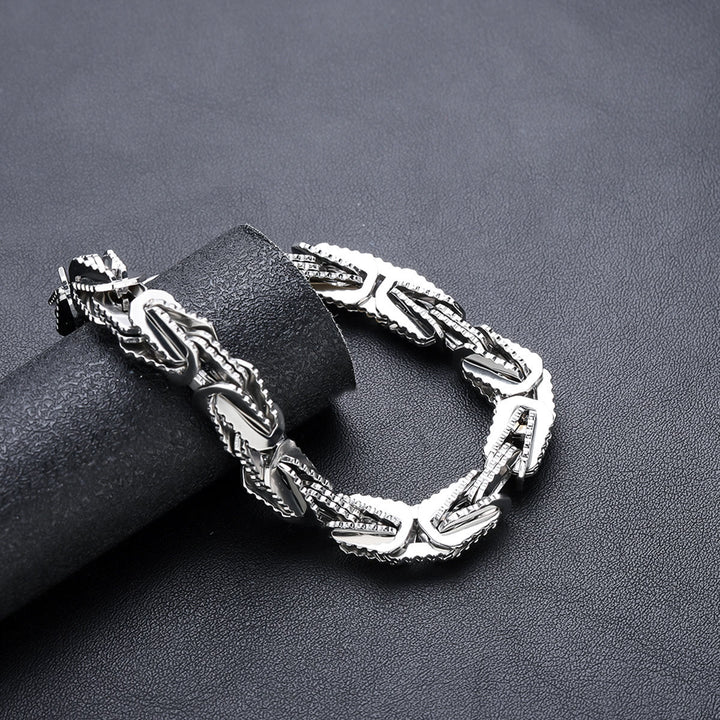 WorldNorse Nordic Snake Cuban Chain Bracelet