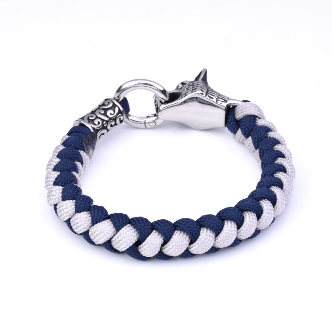 WorldNorse Norse Wolves Fenrir Braided Bracelet