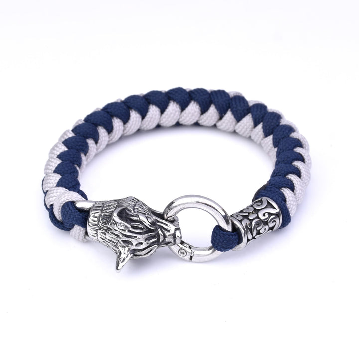 WorldNorse Norse Wolves Fenrir Braided Bracelet