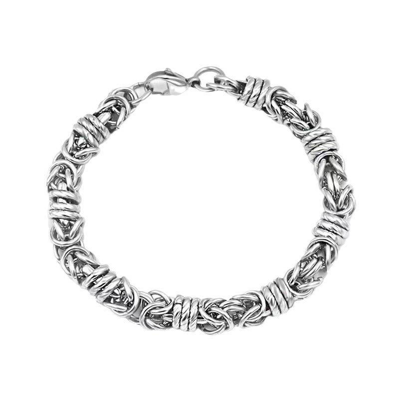 WorldNorse Stainless Steel Braided Link Bracelet