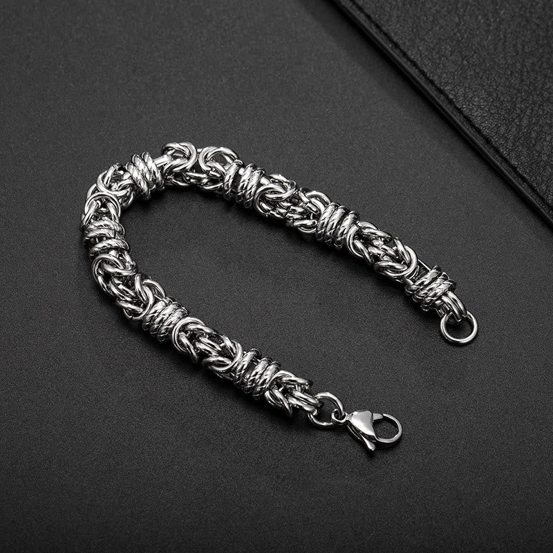 WorldNorse Stainless Steel Braided Link Bracelet