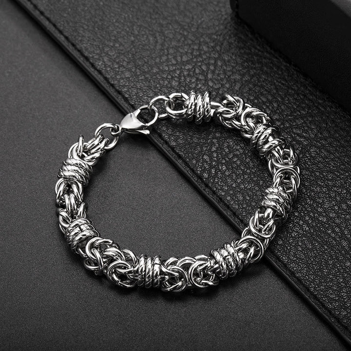 WorldNorse Stainless Steel Braided Link Bracelet