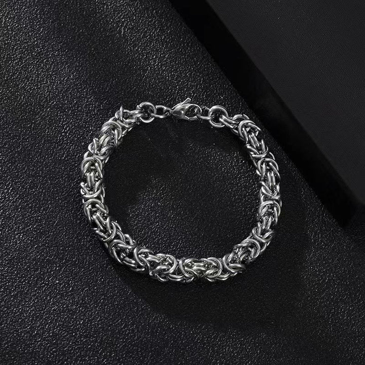 WorldNorse Stainless Steel Braided Link Bracelet