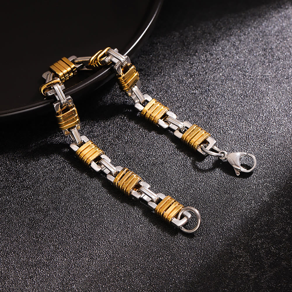 WorldNorse Stainless Steel Cable Chain Link Bracelet