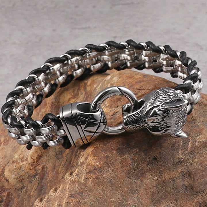 WorldNorse Fenrir Cuban Link Chain Bracelet