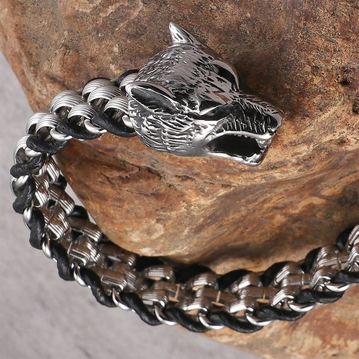 WorldNorse Fenrir Cuban Link Chain Bracelet