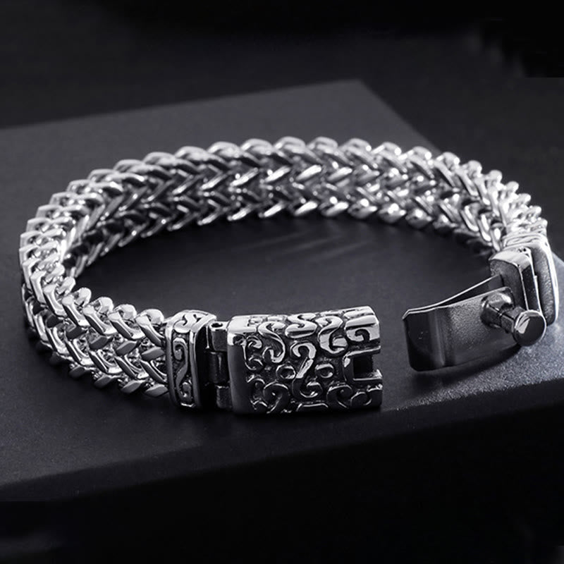 WorldNorse Nordic Patterns Cube Link Bracelet - image 1