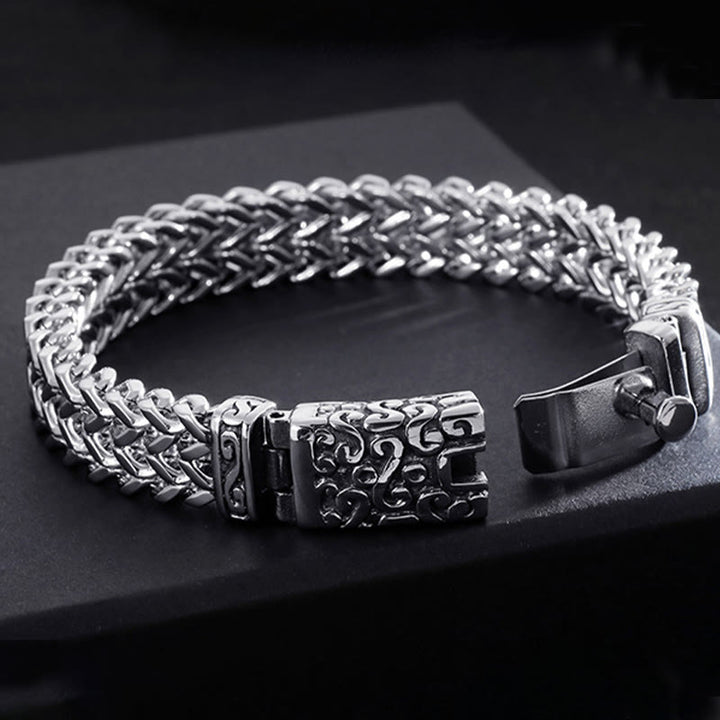 WorldNorse Nordic Patterns Cube Link Bracelet - image 1