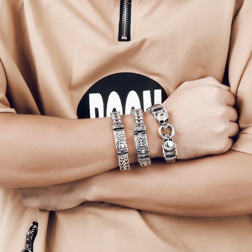 WorldNorse Nordic Patterns Cube Link Bracelet - image 11