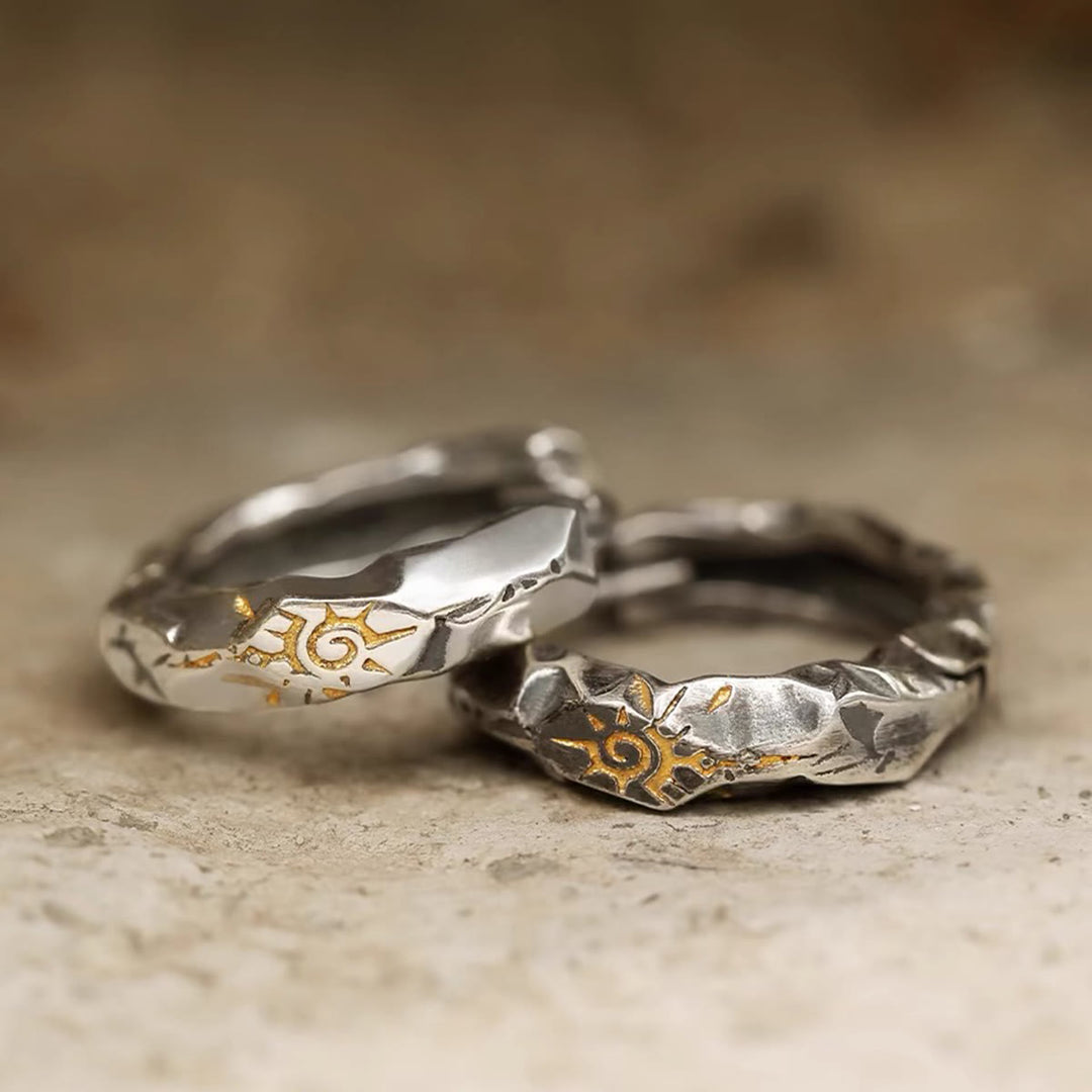 WorldNorse Wish Emblem Hammered Open Ring / Necklace / Earrings - image 15