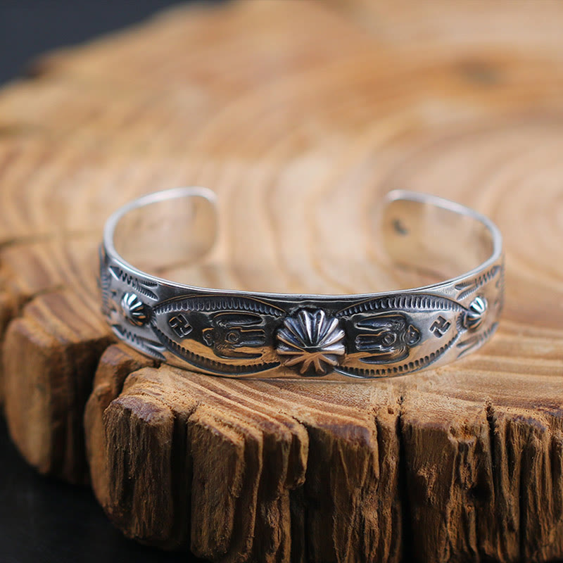 WorldNorse 925 Sterling Silver Navajo Bracelet - image 3