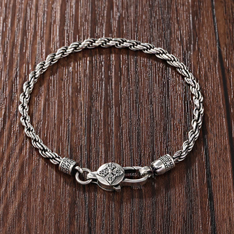 WorldNorse 925 Sterling Silver Wheat Wrist Bracelet