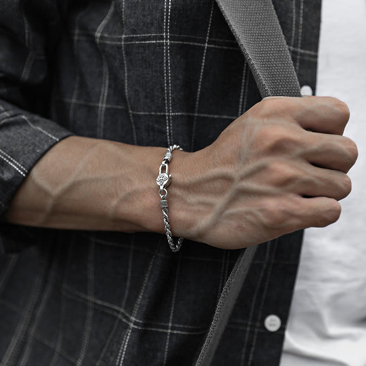 WorldNorse 925 Sterling Silver Wheat Wrist Bracelet - image 4