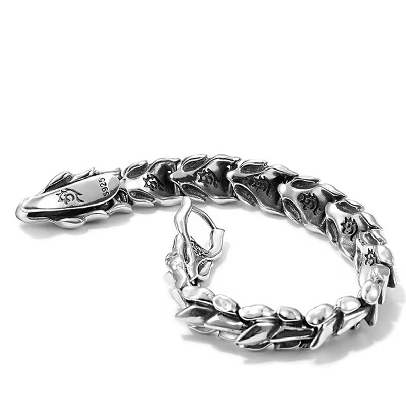 WorldNorse Handcrafted 925 Silver Protection Force Dragon Bracelet - image 16
