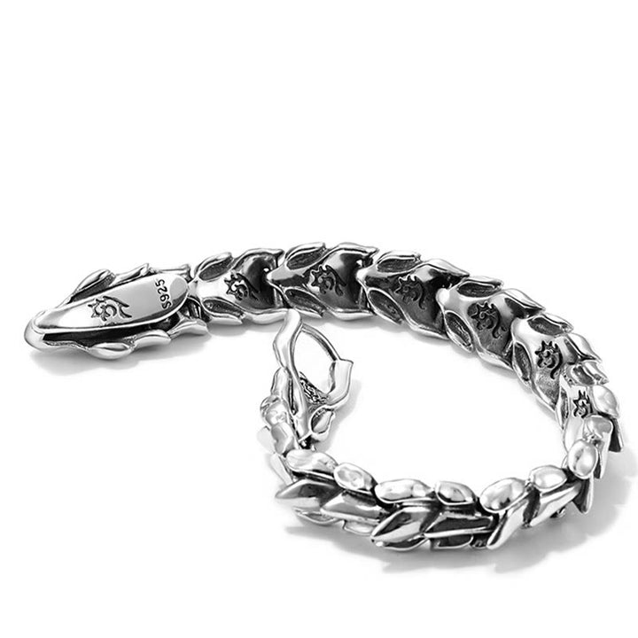 WorldNorse Handcrafted 925 Silver Protection Force Dragon Bracelet - image 16