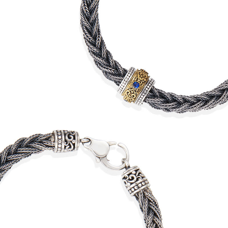 WorldNorse 925 Sterling Silver Braided Woven Bracelet - image 5