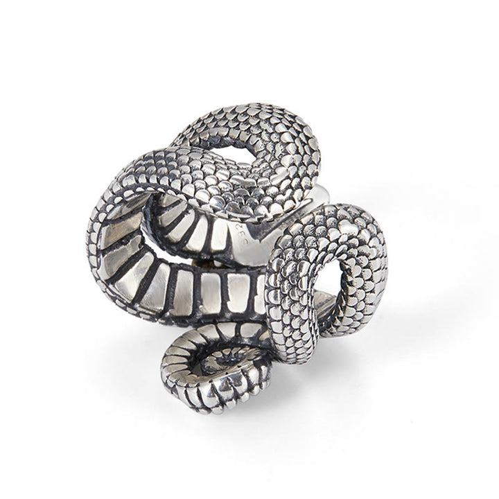 WorldNorse Handcrafted 925 Silver Snake Jormungandr Ring - image 6