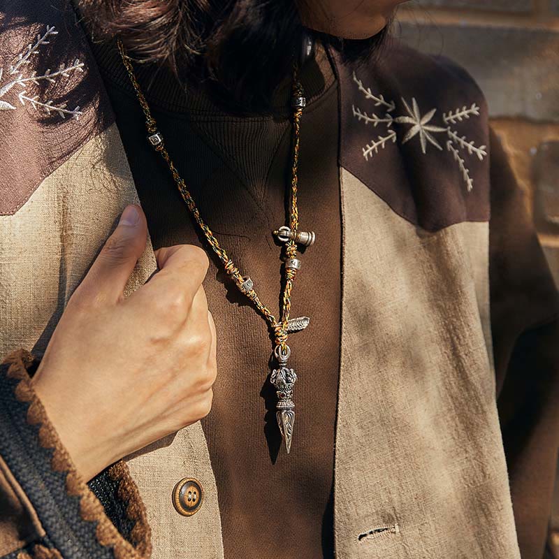 WorldNorse Handcrafted 925 Silver Spiral Twist Necklace - image 3