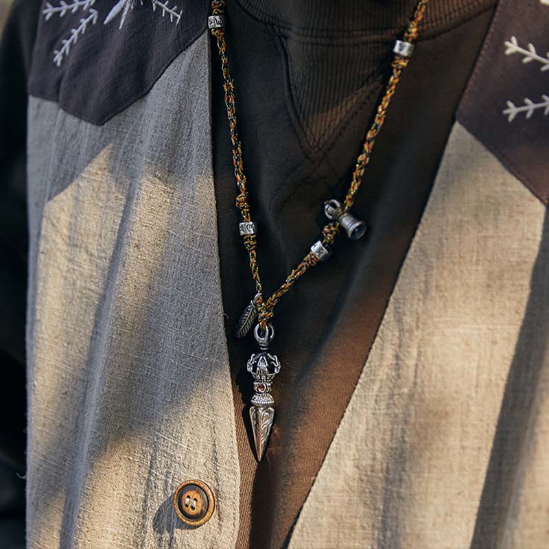 WorldNorse Handcrafted 925 Silver Spiral Twist Necklace - image 1