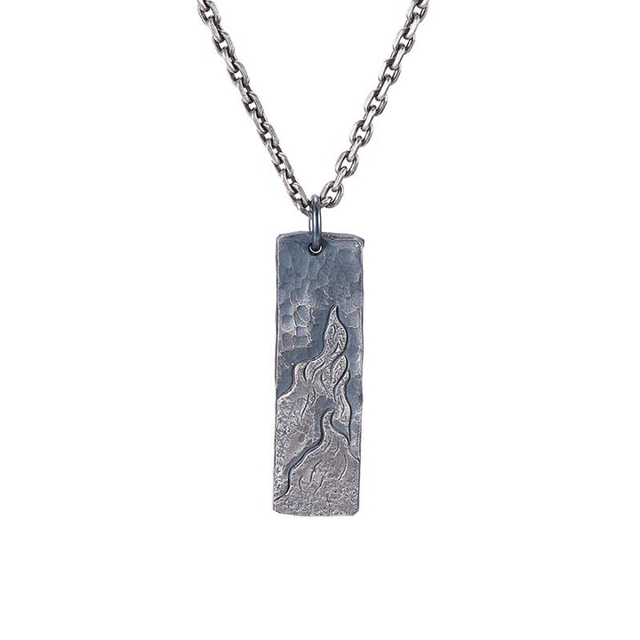 WorldNorse Handcrafted 925 Silver Waves Fire Necklace - image 3
