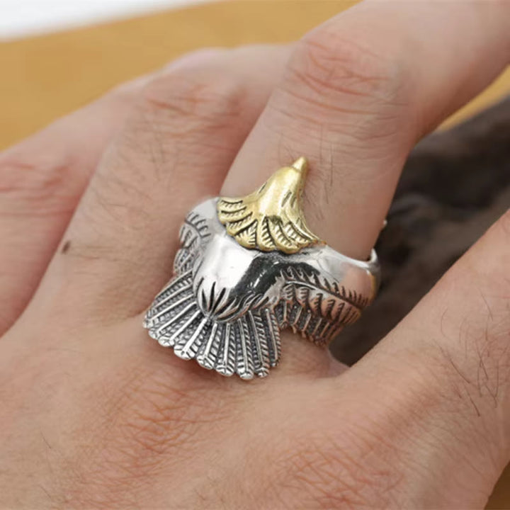 WorldNorse Eagle Spreads Wings Ring - image 1