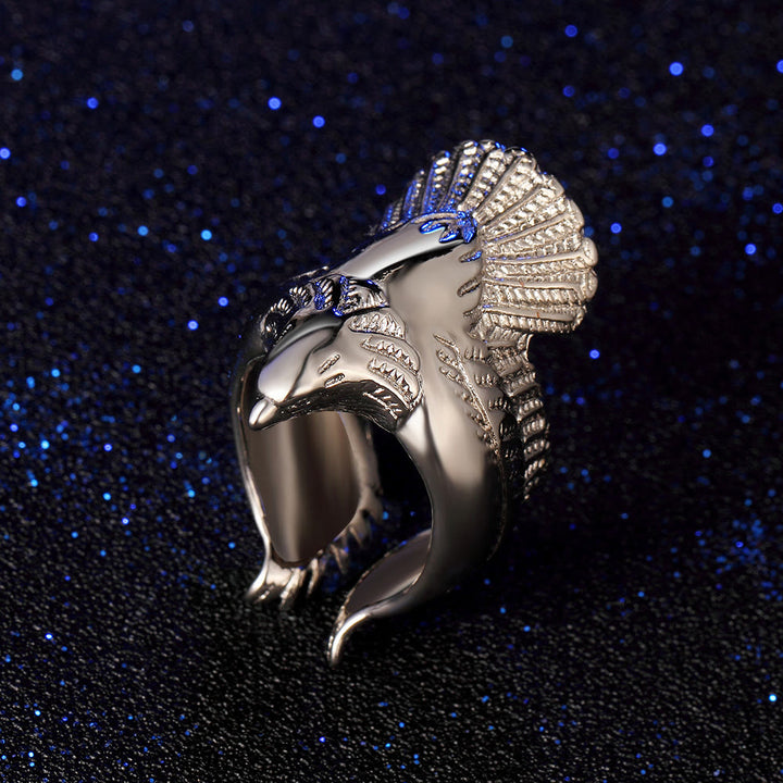 WorldNorse Eagle Spreads Wings Ring - Silver - image 6