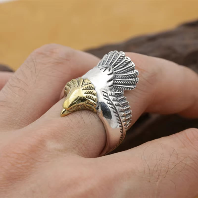 WorldNorse Eagle Spreads Wings Ring - image 2