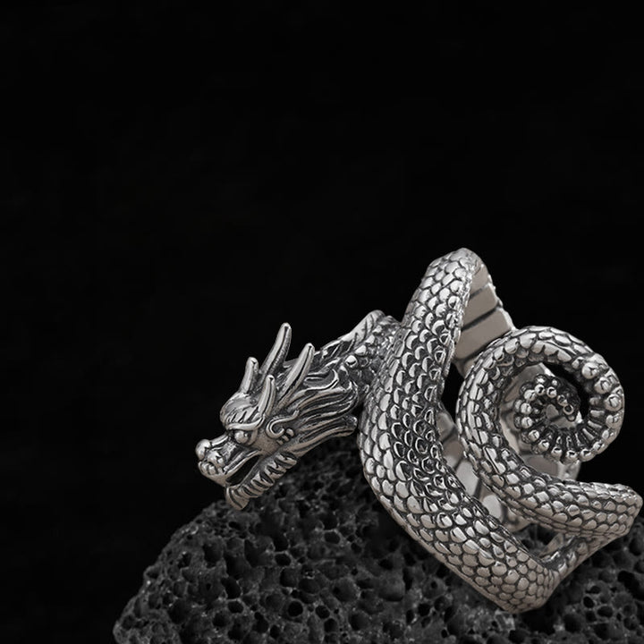 FREE Today: Retro Punk Snake Jormungandr Ring