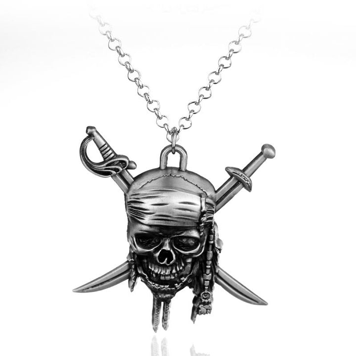 WorldNorse Punk Pirate Skull Charm Necklace - image 11