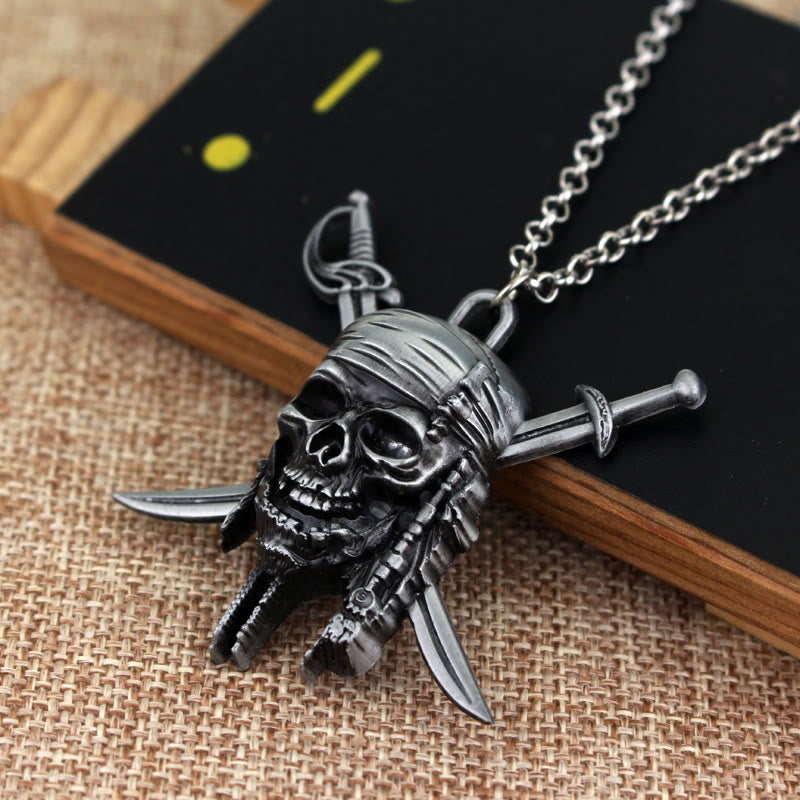 WorldNorse Punk Pirate Skull Charm Necklace - Tin - image 6