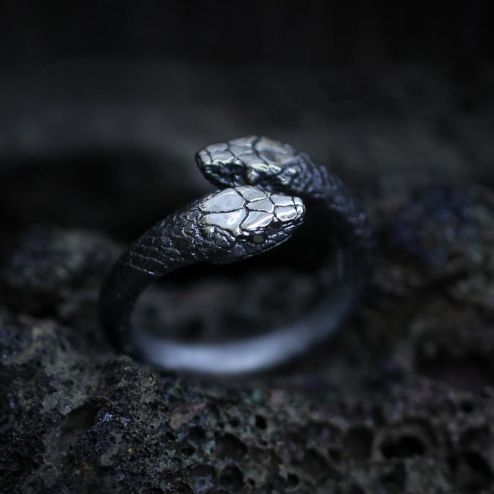 WorldNorse Jormungandr Two-Headed Snake Ring - image 4